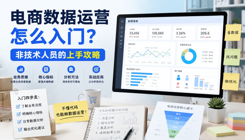 电商数据运营怎么入门？非技术人员的上手攻略