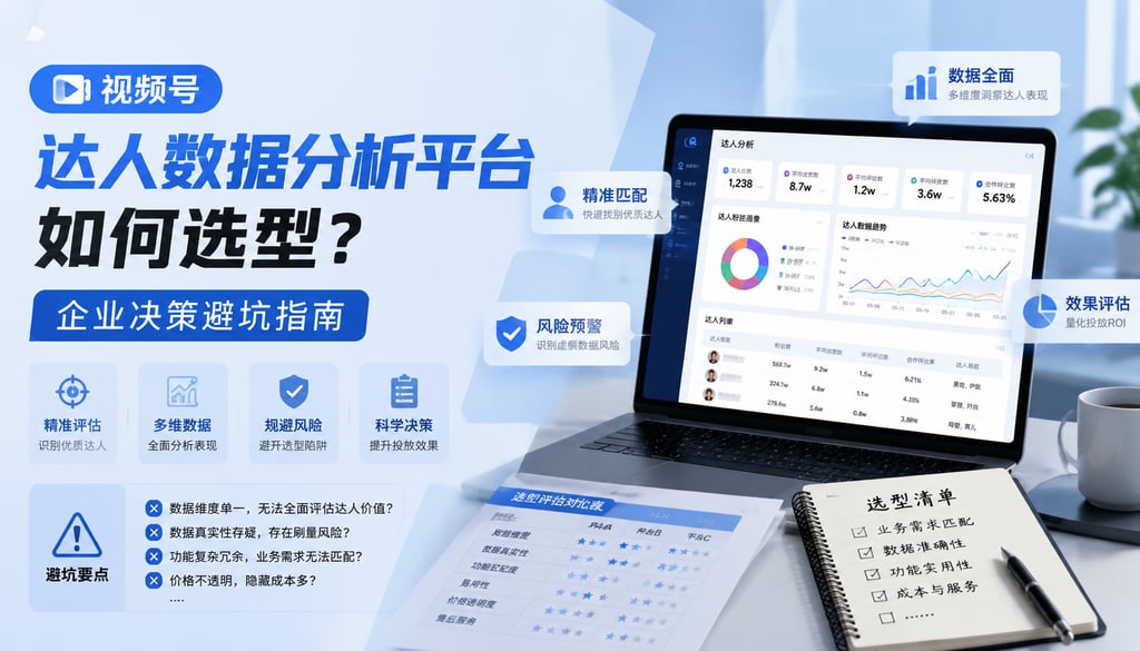 视频号达人数据分析平台如何选型？企业决策避坑指南