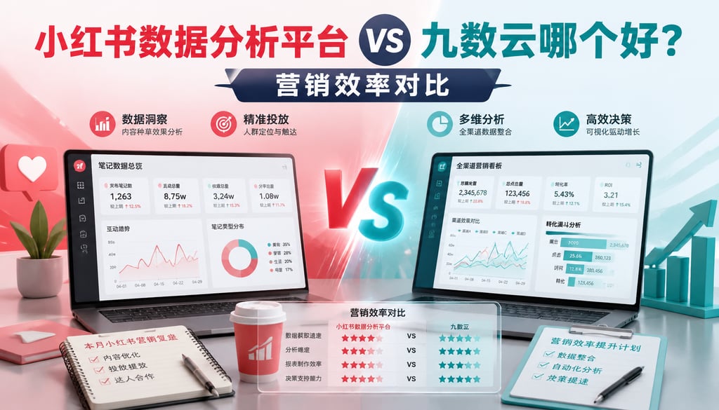 小红书数据分析平台和九数云哪个好？营销效率对比