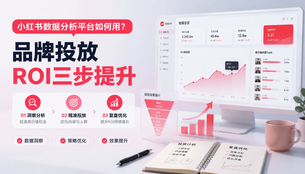 小红书数据分析平台如何用？品牌投放ROI三步提升