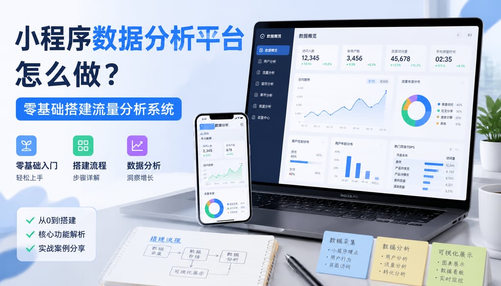 小程序数据分析平台怎么做？零基础搭建流量分析系统