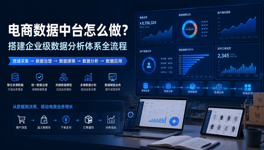 电商数据中台怎么做？搭建企业级数据分析体系全流程