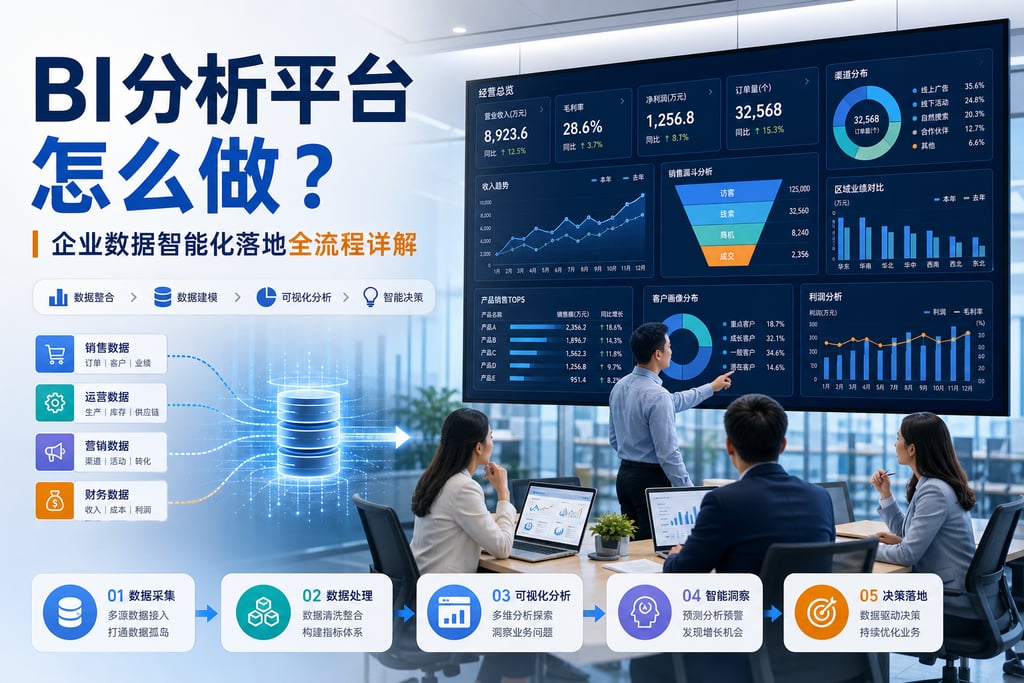 bi分析平台怎么做？企业数据智能化落地全流程详解