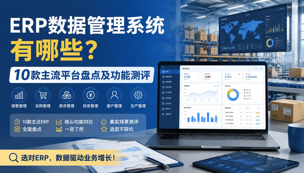 erp数据管理系统有哪些？10款主流平台盘点及功能测评