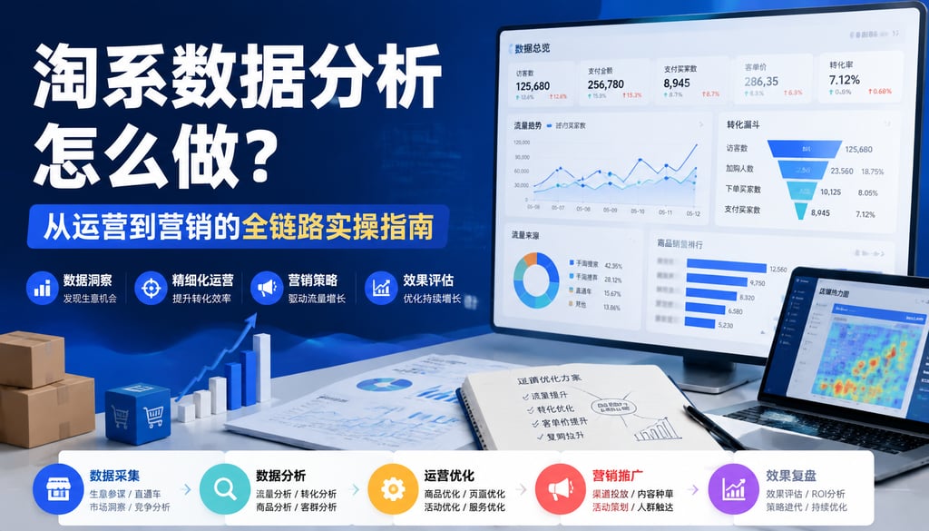 淘系数据分析怎么做？从运营到营销的全链路实操指南