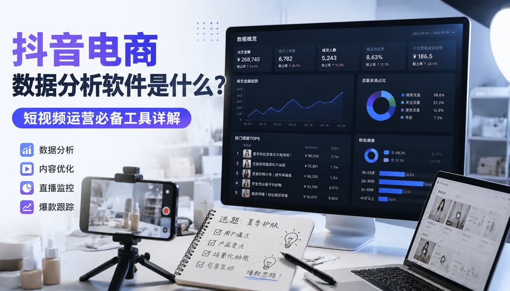 抖音电商数据分析软件是什么？短视频运营必备工具详解