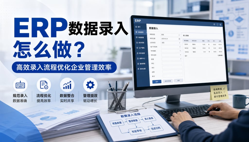 ERP数据录入怎么做？高效录入流程优化企业管理效率
