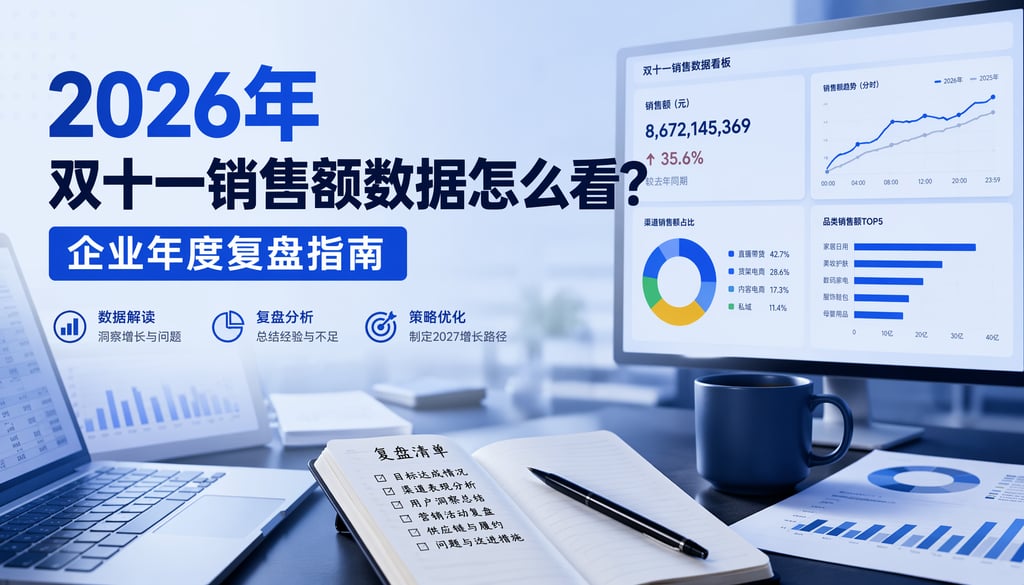 2026年双十一销售额数据怎么看？企业年度复盘指南
