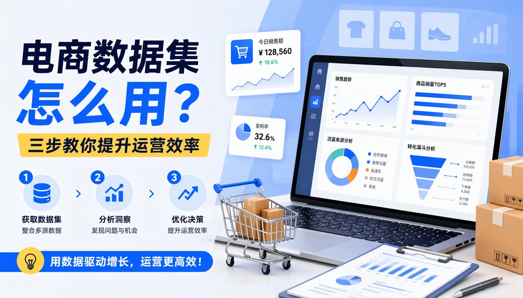 电商数据集怎么用？三步教你提升运营效率