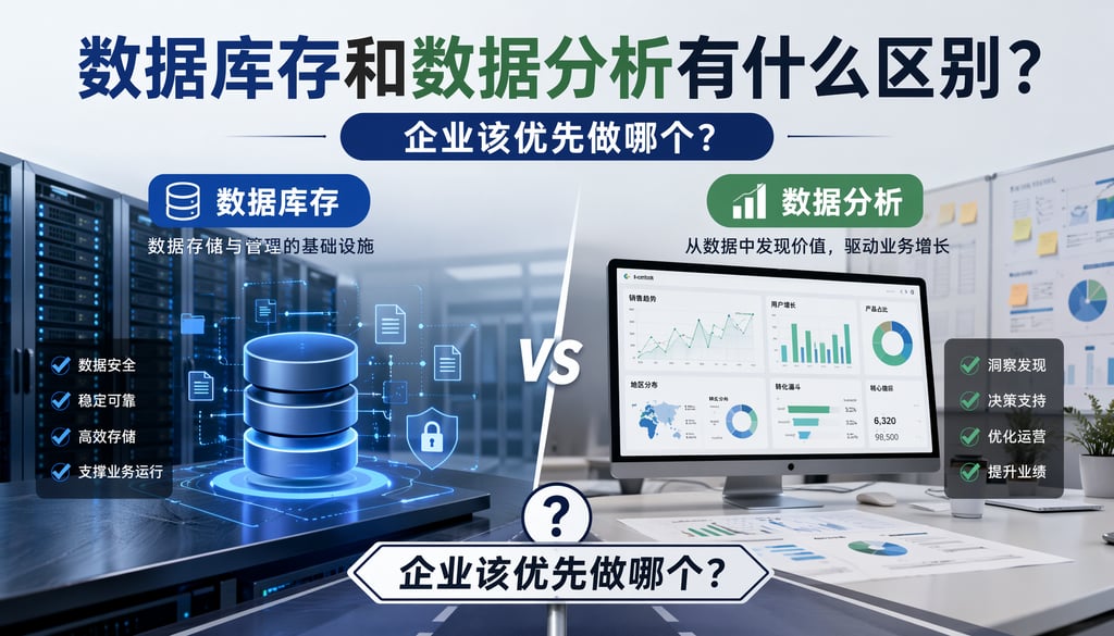 数据库存和数据分析有什么区别？企业该优先做哪个