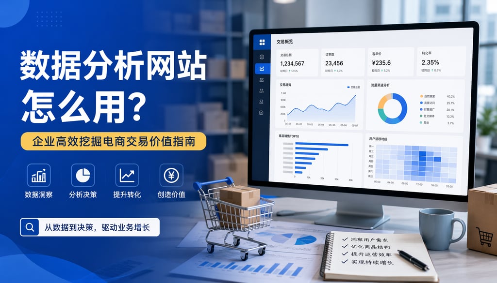 数据分析网站怎么用？企业高效挖掘电商交易价值指南