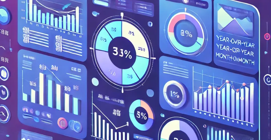 经营报表趋势不明？同比环比标注方法