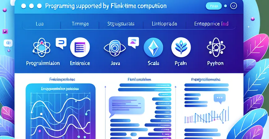 Flink实时计算支持的编程语言有哪些？