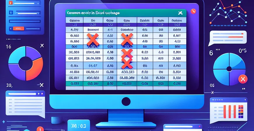 excel表格使用中常见错误有哪些？避免误区指南