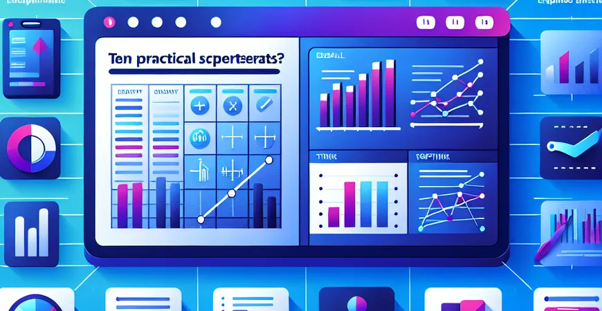 如何高效使用Excel表格？十大实用技巧揭秘