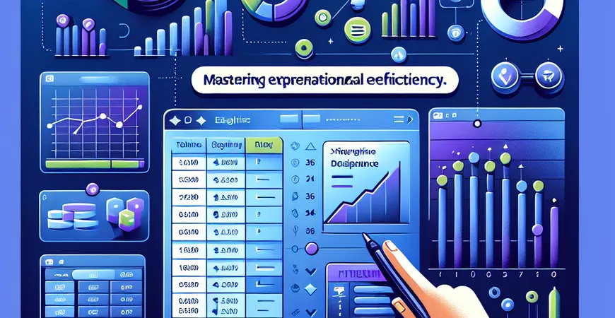 掌握Excel表格使用技巧？提高操作效率