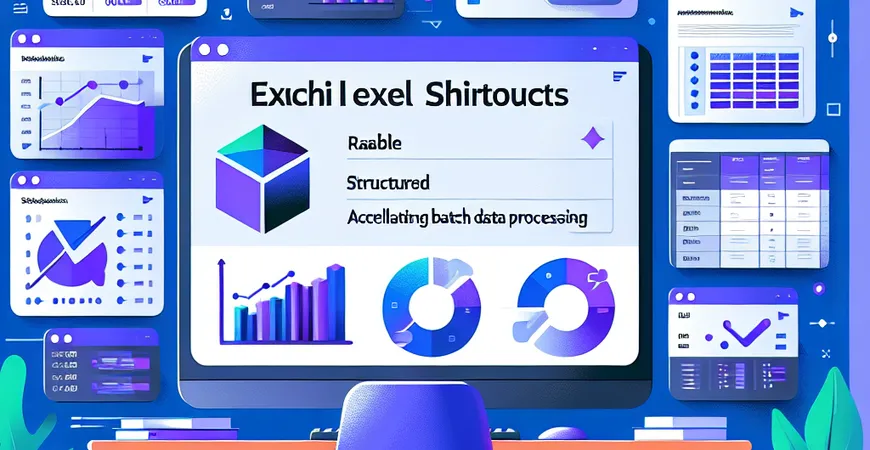 Excel快捷键如何加速批量数据处理？轻松整理数据！