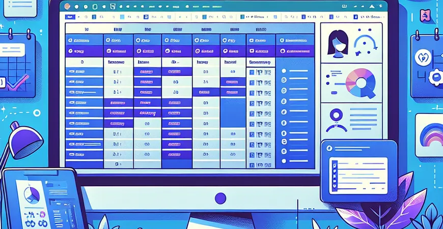 如何用Excel制作工作安排表？提升日常工作效率！