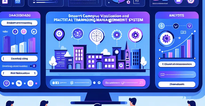 职业院校智慧校园可视化大屏案例？实训管理系统
