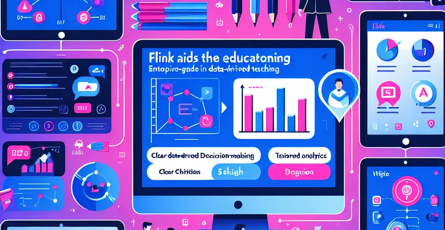Flink在教育行业如何助力？推动数据驱动教学。