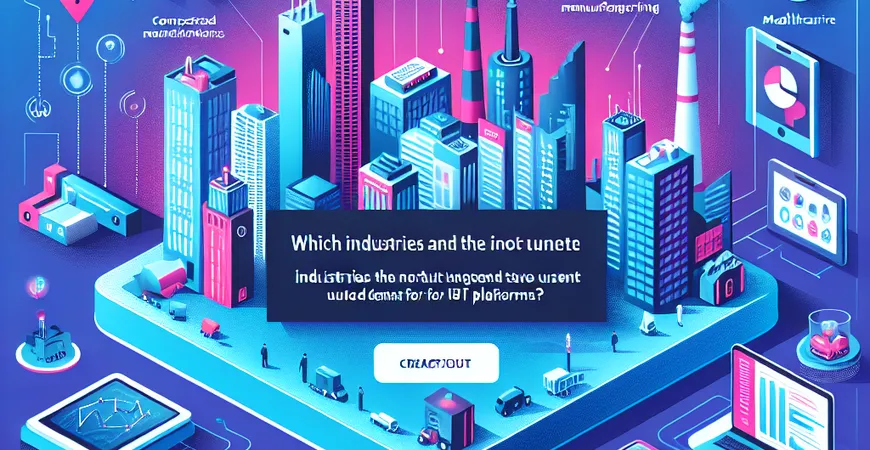 哪些行业对IOT物联网平台需求最为迫切？