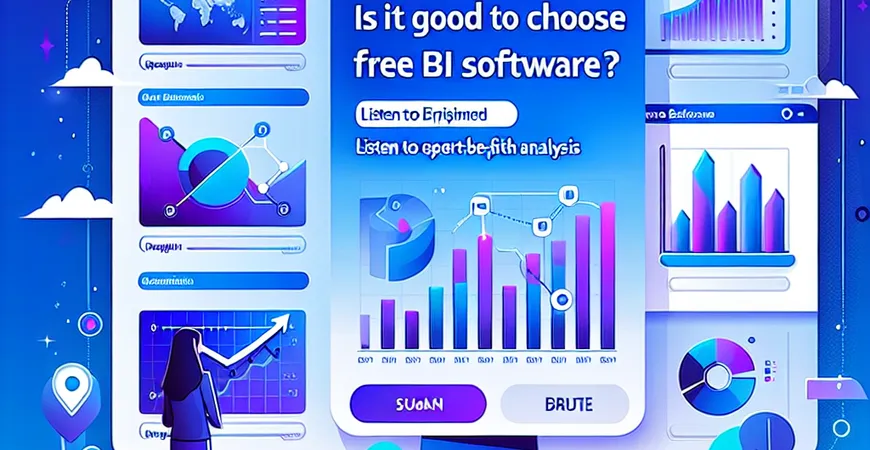 选择免费的BI软件好吗？听听专家的深度分析