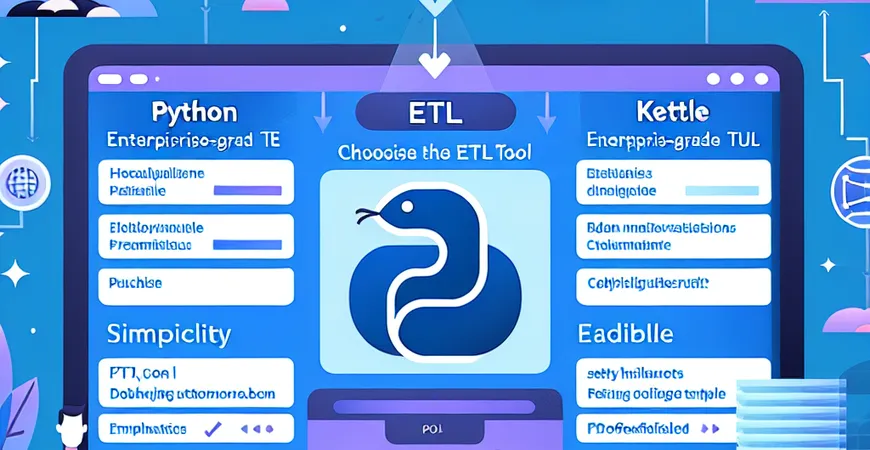 如何选择合适的ETL工具？探讨Python与Kettle的优劣势