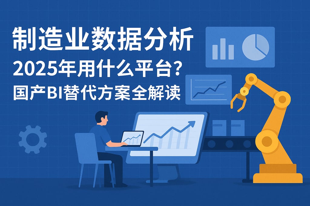 制造业数据分析2025年用什么平台？国产BI替代方案全解读