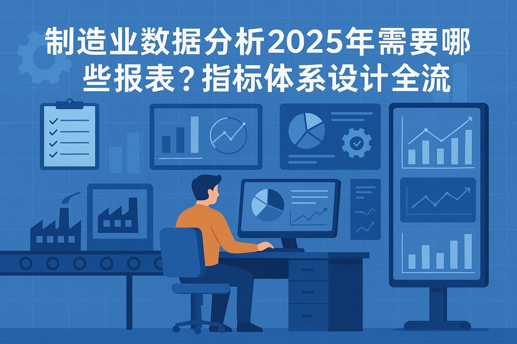 制造业数据分析2025年需要哪些报表？指标体系设计全流程