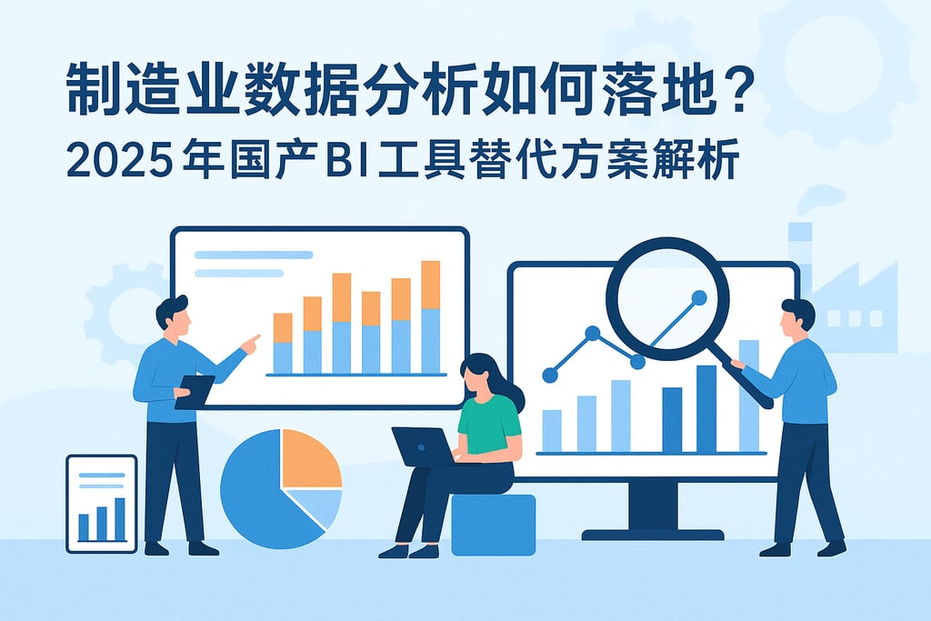 制造业数据分析如何落地？2025年国产BI工具替代方案解析