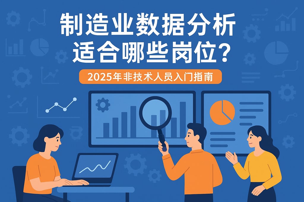 制造业数据分析适合哪些岗位？2025年非技术人员入门指南