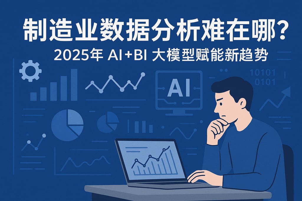 制造业数据分析难在哪？2025年AI+BI大模型赋能新趋势