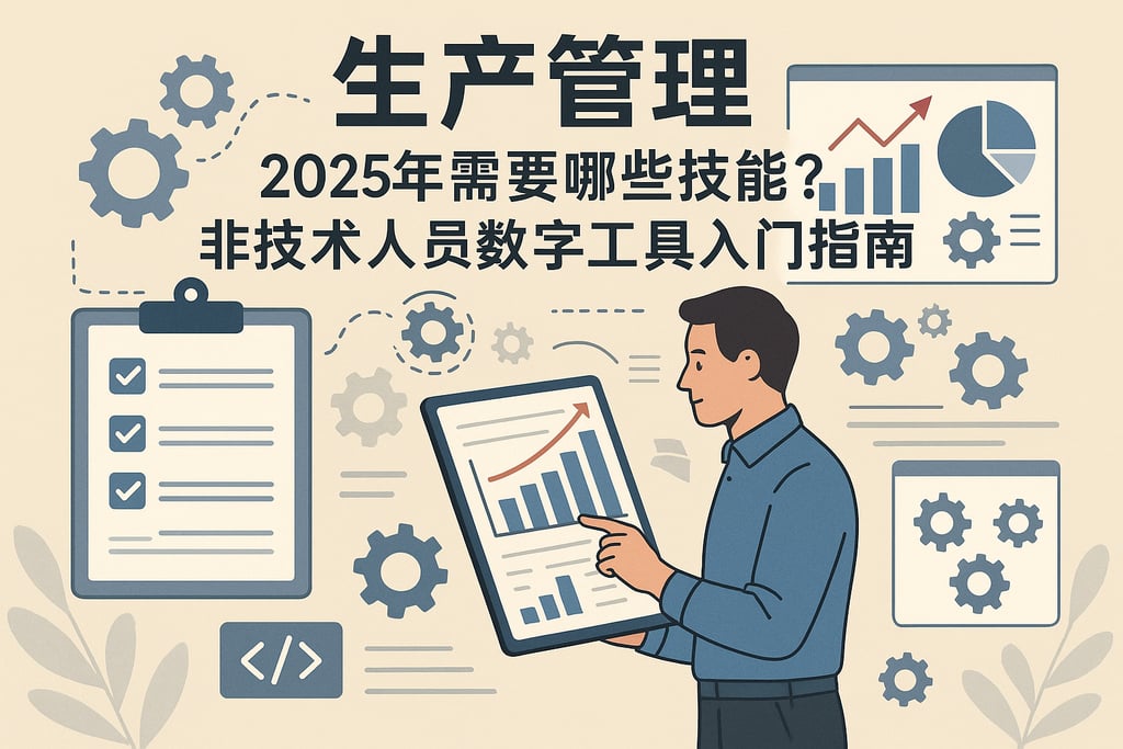 生产管理2025年需要哪些技能？非技术人员数字工具入门指南