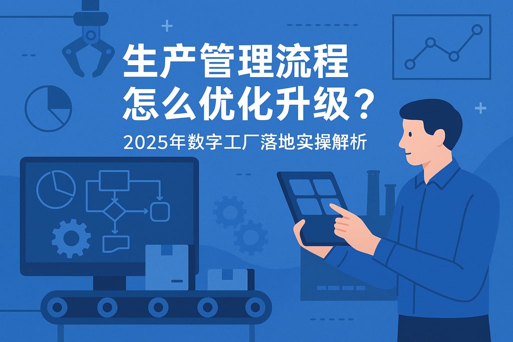 生产管理流程怎么优化升级？2025年数字工厂落地实操解析