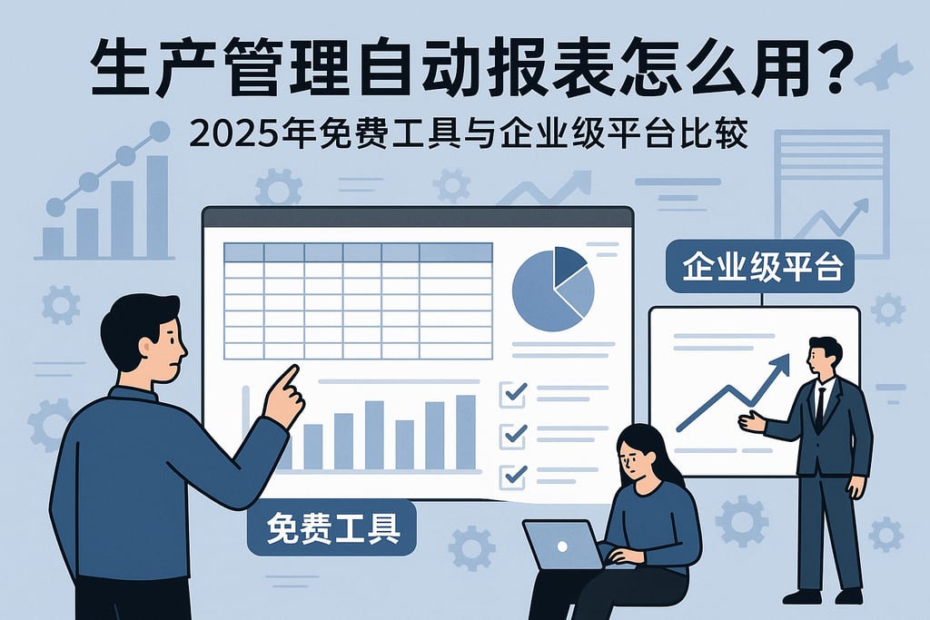 生产管理自动报表怎么用？2025年免费工具与企业级平台比较