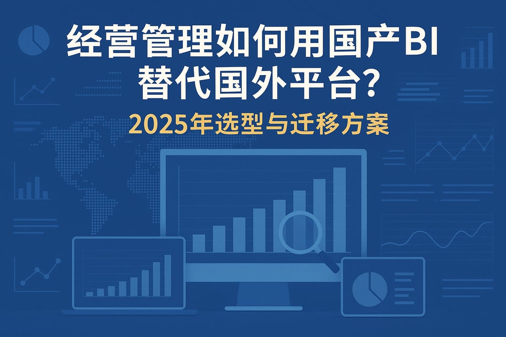 经营管理如何用国产BI替代国外平台？2025年选型与迁移方案