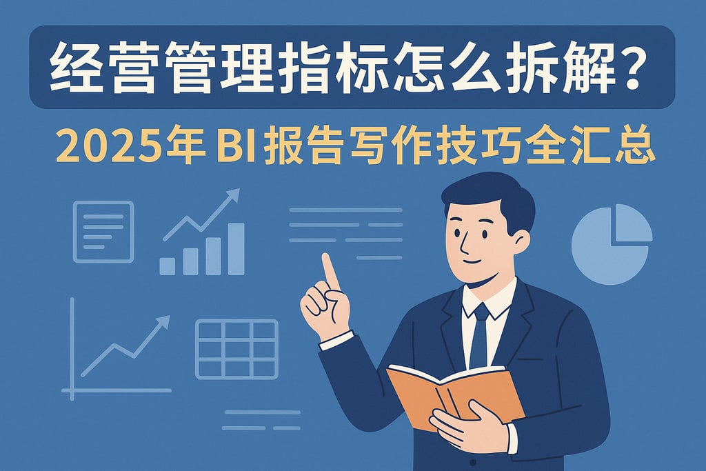 经营管理指标怎么拆解？2025年BI报告写作技巧全汇总