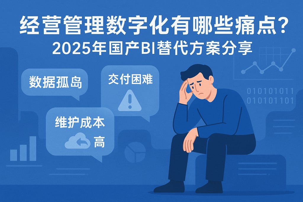 经营管理数字化有哪些痛点？2025年国产BI替代方案分享