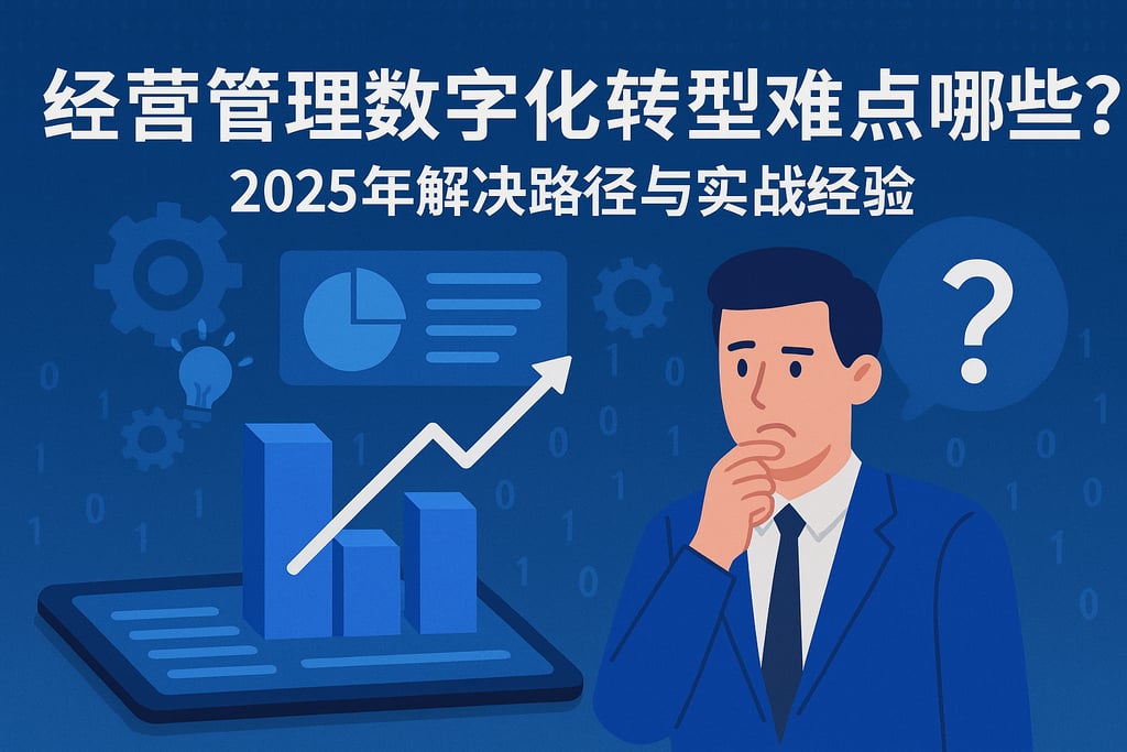 经营管理数字化转型难点有哪些？2025年解决路径与实战经验