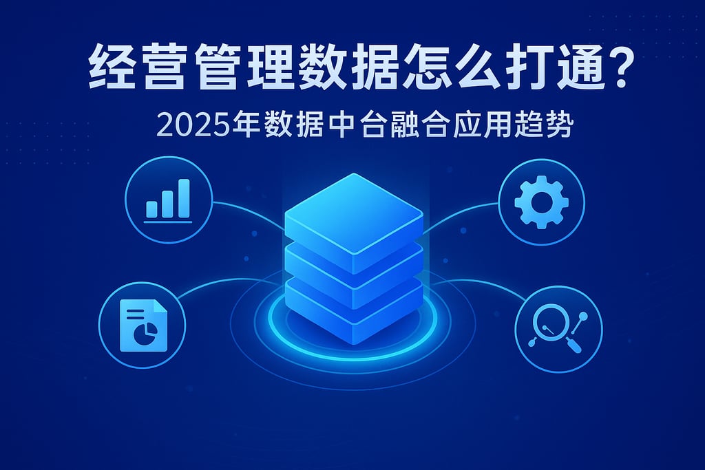 经营管理数据怎么打通？2025年数据中台融合应用趋势