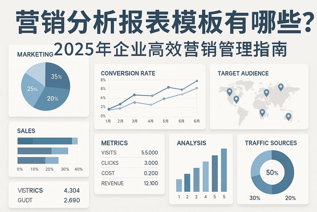 营销分析报表模板有哪些？2025年企业高效营销管理指南