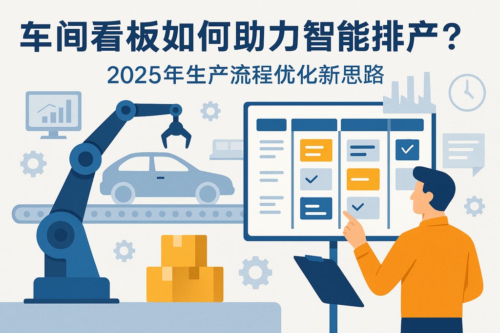 车间看板如何助力智能排产？2025年生产流程优化新思路