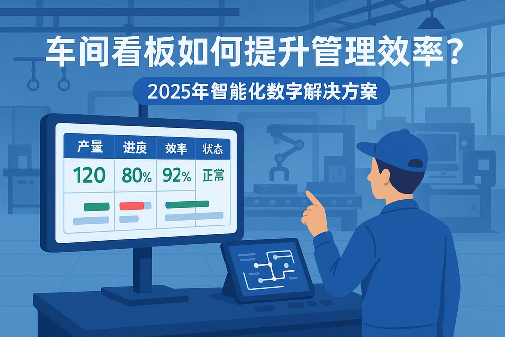 车间看板如何提升管理效率？2025年智能化数字解决方案