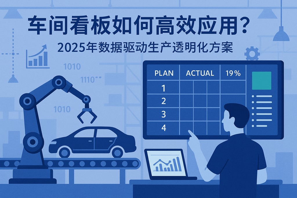 车间看板如何高效应用？2025年数据驱动生产透明化方案