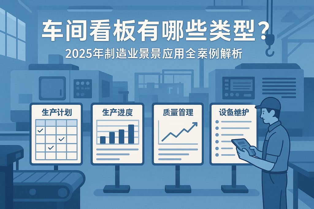 车间看板有哪些类型？2025年制造业场景应用全案例解析