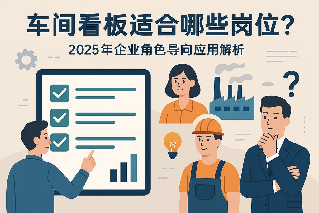 车间看板适合哪些岗位？2025年企业角色导向应用解析