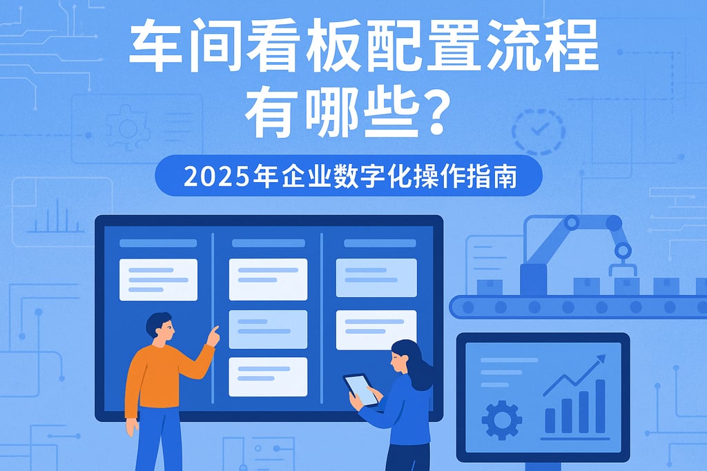 车间看板配置流程有哪些？2025年企业数字化操作指南