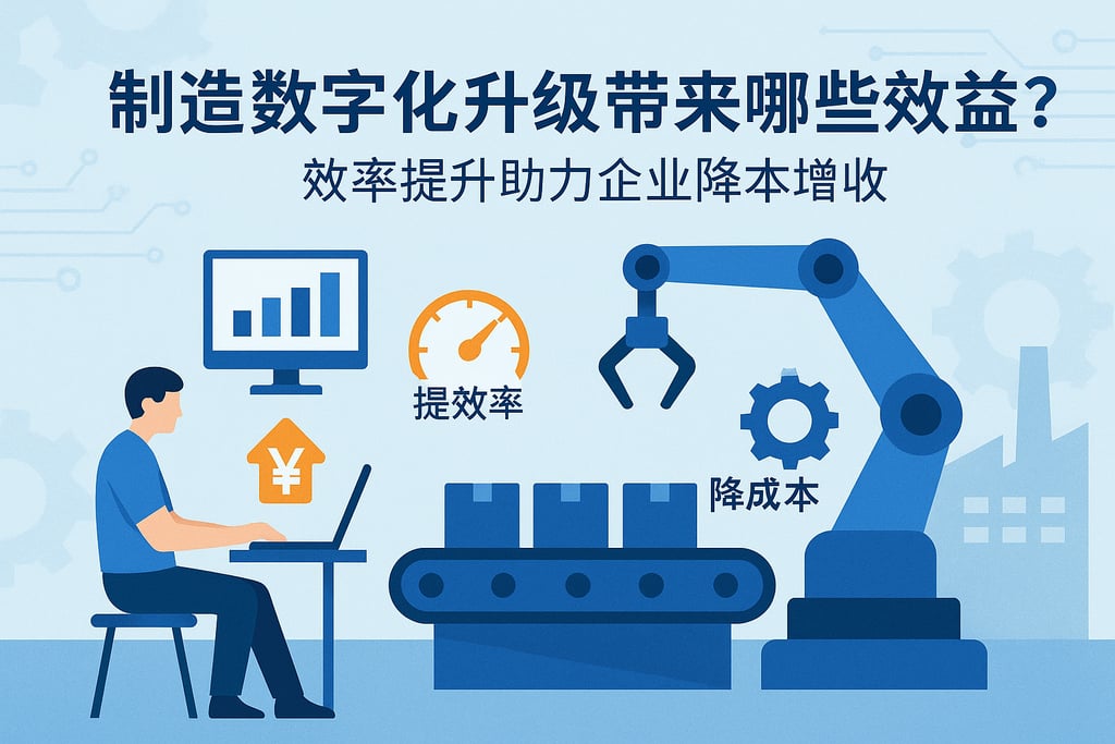 制造数字化升级带来哪些效益？效率提升助力企业降本增收