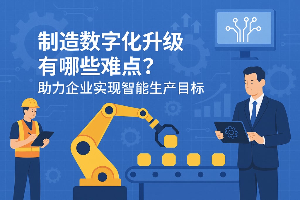 制造数字化升级有哪些难点？助力企业实现智能生产目标
