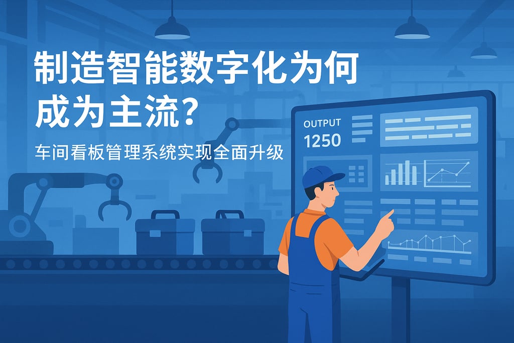制造智能数字化为何成为主流？车间看板管理系统实现全面升级